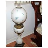 ANTIQUE OIL LAMP, MADE IN USA