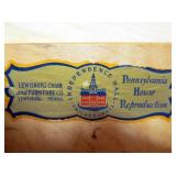 label inside drawer of cart