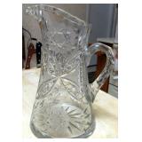 Cut Crystal Tall Pitcher