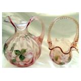 FENTON HANDPAINTED GLASS