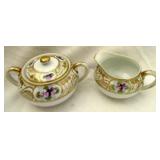 SIGNED NIPPON CREAMER & SUGAR SET