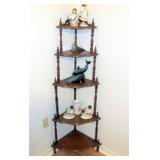 5-SHELF CORNER ETAGERE