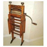 ANCHOR BRAND FOLDING BENCH  CLOTHES RINGER w/2 WASHTUB BENCHES