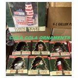 A FEW COKE ORNAMENTS, TOO