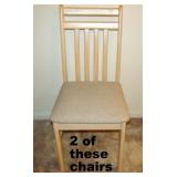 1 of 2 Chairs like this. Nice coordinate with DR suite