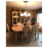 Blonde dining Room set 