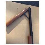 Benjamin 397 .177 cal. rifle is a multi-pump pneumatic. , hardwood Monte Carlo stock brass barrel is