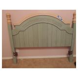 COTTAGE RETREAT HEADBOARD QUEEN SIZE 34 X 51 X 3"D- PALE GREEN 52; X 34 X17 MATCHES 39,40, 41 