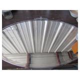 ART DECO oval glass mirror in great condition 27x18