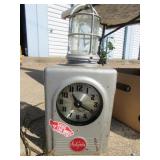 Montgomery Wards lighted vintage clock, electric plug