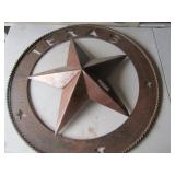 30 in iron Texas star indoor/outdoor wall art