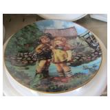 set of 12 M. J. HUMMEL by DANBURY MINT, Little Companians décor plates mk4376 only pictured a few to