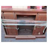 Wooden fireplace/Heater tv stand , cabinets 36x54x16 twin star international