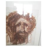 ART - framed painting of a Man by DAN KRIVOSHIA 26X20