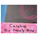 Cerebus 6 Deadly Sins - A PORTFOLIO OF 6 Black & White Plates By DAVID SIMS - SIGNED 30 OF 1750