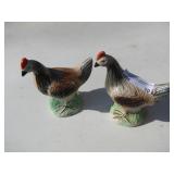 QTY 2 BIRD FIGURINES MADE IN BRAZIL