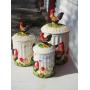 QTY 3 ROOSTER CANISTERS