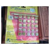 LEATHER TOOL BAG WITH SEVERAL LEATHER TOOLS 