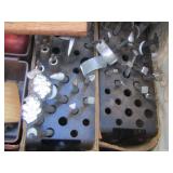 LEATHER TOOL BAG WITH SEVERAL LEATHER TOOLS 