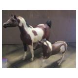 Breyer horse #1615 bay Tobiano pinto stallion, Breyer bay pinto black stallion