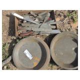 MESS HALL TINS & VARIOUS SILVERWARE