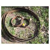 BARREL RINGS  X 3 & WHEEL HUB RINGS X2B