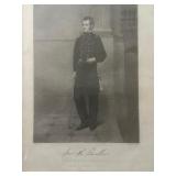 CIVAL WAR GENERALS - PICTURES 8 X 10 FRAMES - GEN. LYONS, McCLELLAN, SHERMAN & UNK QTY 4