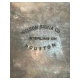 NATHAN SILVIA CUSTOM BELT BUCKLE  STERLING  10K