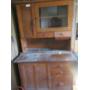 VINTAGE CARBINET/ HOOSIER ? W/ ROLLDOWN BIN - HAS DRAWERS & DOORS -plenty of storage space - HT- 66"