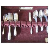 Community " LADY HAMILTON" Silverware set in box THIS ART DECO STYLE SET WAS MADE FROM 1932-1955