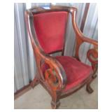 Vintage Red Armed CHAIR 