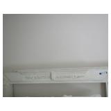 MANTLE Was used as a Head board - APPROX 45"H & 60" W