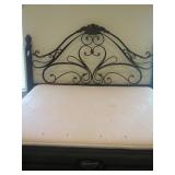 KING Size metal bed frame with side rails and foot board THIS IS NOT DAINTY (MATTRESSES NOT INCLUDED