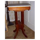 Walnut With Marble Top