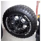 BF Goodrich Mud-Terrain T/A Tires on Mayhem Rims Qty 4, Minimal Use, Size LT305/60R18