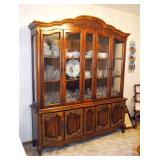 Prince Howard Quality Furniture Co. China Hutch, Glass Shelves, Flatware Drawer And Lighted Interior