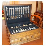 Gorham Sterling Silver, Melrose Pattern, 12 Place Settings With Serving Utensils, Total Qty 65, In P