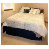 Mid Century Full Size Bed With Hidden Storage, Beauty Rest Recharge Mitzi Luxury Firm Mattress Set