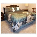 Century Furniture Co Full Size Bed With Bedding And Mattress Set