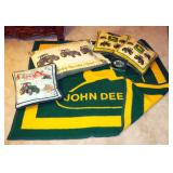 John Deere Throw 49" x 56", Bed Pillow, Throw Pillows And Clock