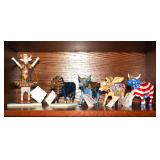 Cow Parade Cows Qty 5, Includes Tutancowman, American Royal, Dancing Diva, Angeli Cow And Moo-nay
