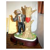 Emmett Kelly Jr. Collectors Only Collectible, "The Merry-Go-Round" #1539 And Members Only "I Love Yo