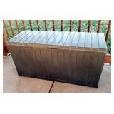 Keter Storage Chest 22.5"H x 45.5"W x 17.5"D With Garden Flags And Seat Cushions