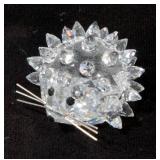Swarovski Crystal Porcupine Hedgehog Trio, Large, Medium, and Small with Original Boxes