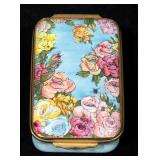 Halcyon Days Enamels "Roses" by Fleur Cowles Limited Edition #279/300 Trinket / Pill Box
