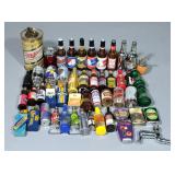 Alcohol Advertising Lighters, Approximate Qty 40, Miller, Coors, Budweiser, Schlitz, Corona, Heineke