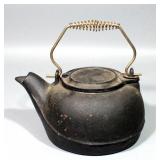 Cast Iron Tea Kettle, 8" Diameter