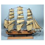 Nautilus Year 1866 3-Mast Model Ship, Nautical Decor, 26.5"L x 22"H