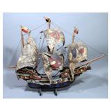 Bunte-Kuh German Model Ship, Nautical Decor, 30"L x 22"H