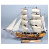Fragata Sigto XVIII 2-Mast Model Ship, Nautical Decor, 21"L x 17"H